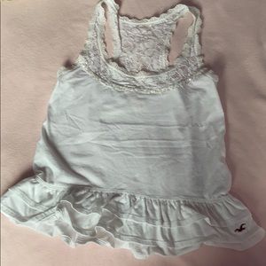 Hollister lace beaded racer back tank